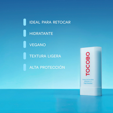 Proteger la piel del sol con acabado ultra mate tipo algodón, controlar brillo y permitir reaplicación fácil durante el día.