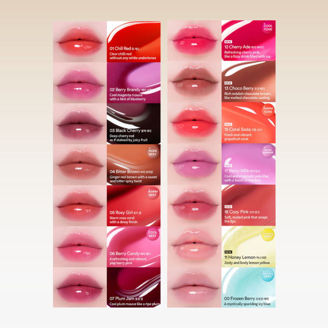 Hidratar intensamente los labios, dar efecto volumen natural (plump) y un brillo jugoso con un toque rosado favorecedor.